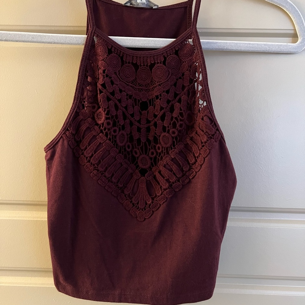 Charlotte Russe, maroon tank top, extra small, brand new, never worn